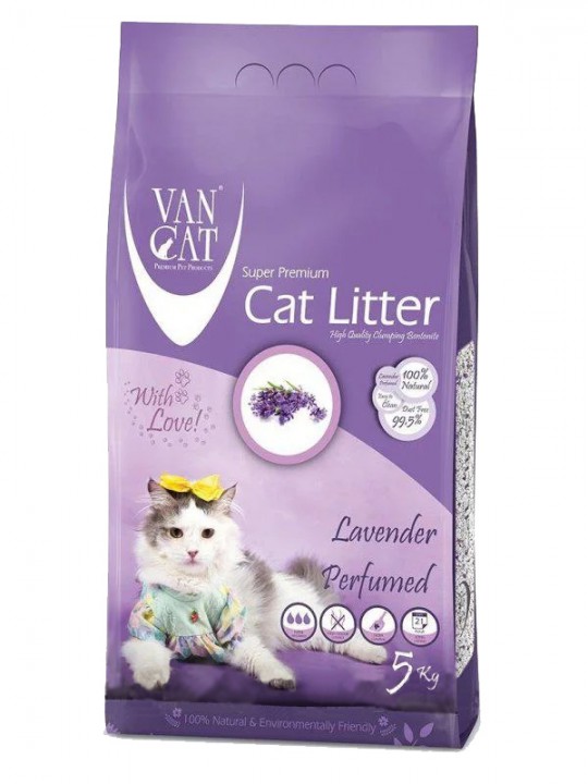 Ван Кет Лаванда наповнювач бентонітовий з лавандою, 10 кг